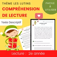 Aperçu - Texte - Compréhension de Lecture Texte Descriptif LUTINS - Page de couverture