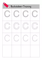 Vorschau - Arbeitsblätter - Buchstaben-Training Nachspuren Großbuchstaben (Druckschrift) - Seite 3