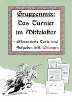 Vorschau - Arbeitsblätter - Gruppenmix: Das Turnier im Mittelalter - Deckblatt