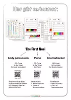 Aperçu - Présentation / Support pour le tableau - Musique 🎵 Percussions corporelles de noël avec des Boomwhacker - Page 1