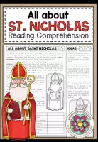 Vorschau - Arbeitsblätter - St. Nicholas - Reading Comprehension (2-fach differenziert + Conversation Strips) - Deckblatt