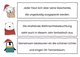 Vorschau - Arbeitsblätter - Laufdiktat Weihnachtszeit - Seite 2