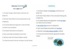 Vorschau - Arbeitsblätter - FABELHAFTE SATZTEILE - Satzglieder erkennen - Seite 3