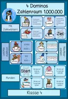 Vorschau - Stationenlernen - Materialpaket Dominos, Mathe, Klasse 1, 2, 3, 4, Winter - Seite 1