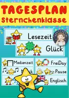 Vorschau - Präsentationen/Tafelbilder - Sternchenklasse - Tagesplan/Tagestransparenz - Deckblatt