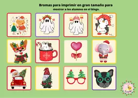 Vista previa - Juegos / Gamificación - BINGO NAVIDEÑO EDUCACIÓN INFANTIL - página 2