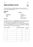 Vorschau - Arbeitsblätter - Säuren und Basen im Alltag - Deckblatt
