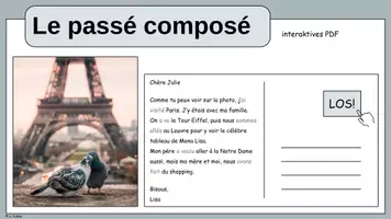 Vorschau - Arbeitsblätter - Le passé composé mit avoir (interaktives PDF) - Deckblatt