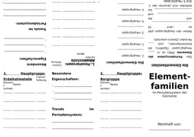 Vorschau - Arbeitsblätter - Merkheft zu den Elementfamilien - Seite 2