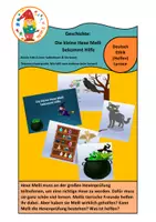 Vorschau - Präsentationen/Tafelbilder - Hexe Melli bekommt Hilfe - Deckblatt