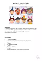 Vorschau - Mal- und Bastelvorlagen - Kunst Fasching, Karnevalskostüme basteln, - Seite 1