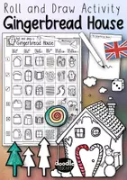 Vorschau - Arbeitsblätter - Roll and Draw Activity - Gingerbread House - Deckblatt
