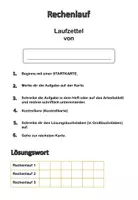 Vorschau - Arbeitsblätter - Mathe-Ralley (schriftliche Subtraktion) - Seite 1