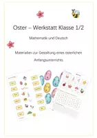 Vorschau - Arbeitsblätter - Osterwerkstatt Klasse 1/2 (Mathe u. Deutsch) - Deckblatt