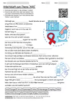 Vorschau - Arbeitsblätter - Arbeitsblatt "AIDS" + Onlineübung & MP3 + Mindmap + Infografik - Deckblatt