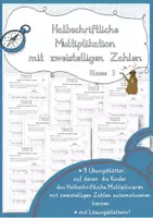Vorschau - Arbeitsblätter - Materialpaket Halbschriftliche Multiplikation Klasse 3/4 - Seite 1