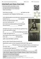 Vorschau - Arbeitsblätter - Lernposter + Arbeitsblatt "Anne Frank" + Onlineübung & MP3 + Mindmap + Infografiken - Deckblatt