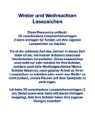 Vorschau - Mal- und Bastelvorlagen - Winter und Weihnachten Lesezeichen - Seite 1
