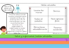Vista previa - Hojas de trabajo - Alimentación y hábitos saludables - página 2