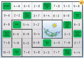 Vorschau - Arbeitsblätter - EINMALEINS Würfelspiel Brettspiel / Freiarbeit - Deckblatt
