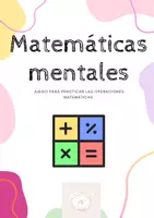 Vista previa - Juegos / Gamificación - Juego de Matemáticas mentales - Portada