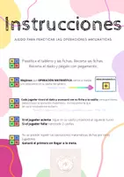 Vista previa - Juegos / Gamificación - Juego de Matemáticas mentales - página 1