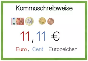 Vorschau - Präsentationen/Tafelbilder - Tafelmaterial Schreibweise Geld - Merkblätter - Seite 3