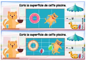 Aperçu - Feuilles d'exercices - Kit pédagogique : Maths - Les aires (cycles 2 et 3) - Page de couverture
