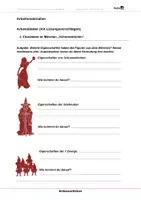 Vorschau - Arbeitsblätter - Schneewittchen - Arbeitsblätter mit Lösungen - Deckblatt