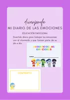Vista previa - Unidades / Secuencias / Situaciones de Aprendizaje - Educación Emocional: mi diario de las emociones - página 1