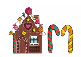 Vorschau - Arbeitsblätter - Lebkuchenhaus Bastelvorlage - gestalten zu Weihnachten - Kunstprojekt - Seite 3