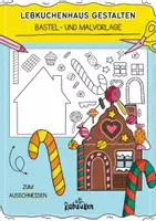 Vorschau - Arbeitsblätter - Lebkuchenhaus Bastelvorlage - gestalten zu Weihnachten - Kunstprojekt - Deckblatt