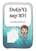 Vorschau - Spiele - Game: Do(n't) say it?! *Vacation Edition*English*holidays - Deckblatt