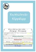 Vorschau - Merkblätter - Rechtschreibung mit Strategie, Rechtschreib-Klipp-Klapp - Deckblatt