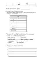 Vorschau - Arbeitsblätter - el verbo 'salir': Konjugation, Lückentext, freies Schreiben - Deckblatt