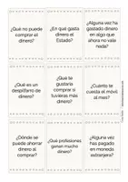 Vista previa - Unidades / Secuencias / Situaciones de Aprendizaje - dinero tarjetas de conversación Español y ELE - página 3