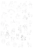 Vorschau - Arbeitsblätter - Cliparts Weihnachten // Winterwesen - Seite 1