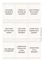 Vista previa - Unidades / Secuencias / Situaciones de Aprendizaje - suerte y felicidad tarjetas de conversación Español en la primaria y ELE - página 2
