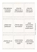 Aperçu - Jeux - la música cartes de conversation espagnol - Page 2