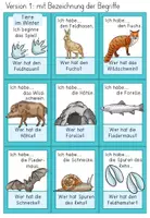 Vorschau - Spiele - Tiere im Winter - Lesespiel - Ich habe ... Wer hat? - Seite 1