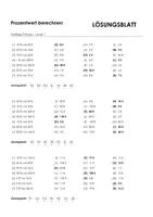 Vorschau - Arbeitsblätter - Prozentwert berechnen (Multiple Choice) - Seite 1