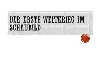 Vorschau - Präsentationen/Tafelbilder - Der Erste Weltkrieg Allgemein im Schaubild - Seite 1