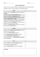 Vorschau - Anderer Materialtyp - Bewertungsbogen für eine Erlebnisgeschichte - Seite 1