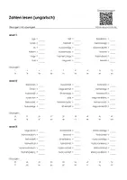 Vorschau - Arbeitsblätter - Zahlen lesen (ungarisch) - Arbeitsblatt - Seite 3