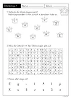 Vorschau - Arbeitsblätter - Silbenkönige Übungsheft Klasse 1 (Grundschriftversion) - Seite 3