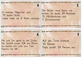 Vorschau - Stationenlernen - Textaufgaben Zahlenraum 100 - Seite 2