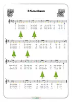 Vorschau - Arbeitsblätter - Musik Boomwhacker O Tannenbaum mit QR zum Video Noten Text Arbeitsblätter - Seite 2