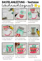 Vorschau - Mal- und Bastelvorlagen - Teetasse - Weihnachtsgruß (Bastelvorlage) - Seite 2