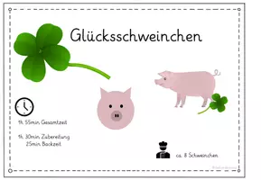 Vorschau - Arbeitsblätter - Rezept Glücksschwein - Gesunde Ernährung - #silvesterknaller2023 - Seite 2