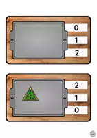 Vista previa - Tarjetas / Manipulativos - Tarjetas de grapado: rango de números 10 & 20 (Navidad) - página 3